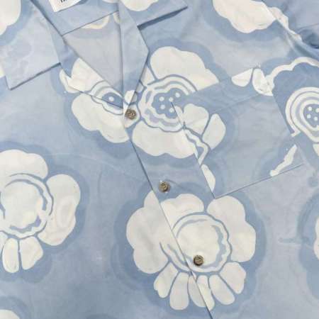 Baby Blue Anemone Hawaii Shirt  0